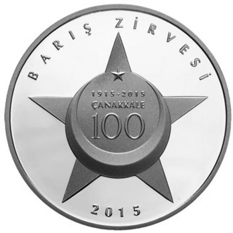 23 Nisan 100.Yıl Çanakkale Barış Zirvesi Gümüş Hatıra Para Çil Sertifikalı 2015 PDA745 23 Nisan 100.Yıl Çanakkale Barış Zirvesi Gümüş Hatıra Para Çil Sertifikalı 2015 PDA745