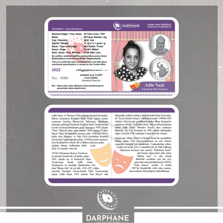 Darphane Hatıra Para,Gümüş Hatıra Para