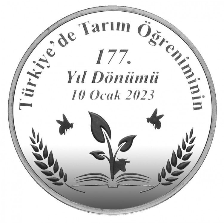 Ankara Üniversitesi Ziraat Fakültesi 90.Yıl Gümüş Hatıra Para Çil Sertifikalı 2023 PDA708 Ankara Üniversitesi Ziraat Fakültesi 90.Yıl Gümüş Hatıra Para Çil Sertifikalı 2023 PDA708