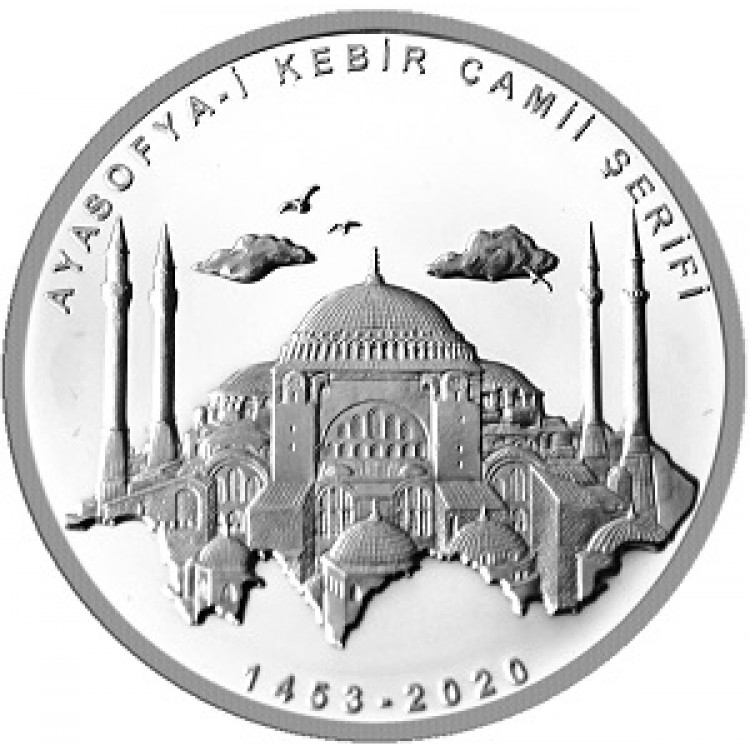 Ayasofya-i Kebir Camii Şerifi Gümüş-Çil (Kutulu ve Sertifikalı) 2020 Ayasofya-i Kebir Camii Şerifi Gümüş-Çil (Kutulu ve Sertifikalı) 2020