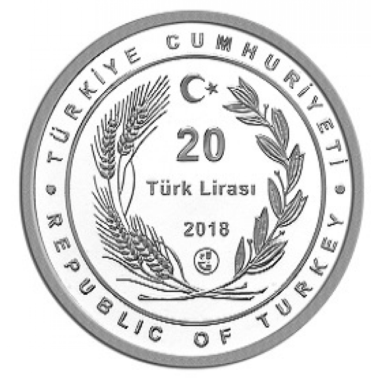 Azerbaycan Cumhuriyeti’nin Kuruluşunun 100.Yılı Gümüş Hatıra Para Çil Sertifikalı 2018 Azerbaycan Cumhuriyeti’nin Kuruluşunun 100.Yılı Gümüş Hatıra Para Çil Sertifikalı 2018