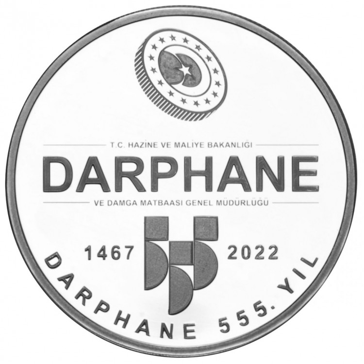 Darphane 555.Yıl Gümüş Hatıra Para (LacivertKadifeKutulu) Çil Sertifikalı 2022 PDA786 Darphane 555.Yıl Gümüş Hatıra Para (LacivertKadifeKutulu) Çil Sertifikalı 2022 PDA786