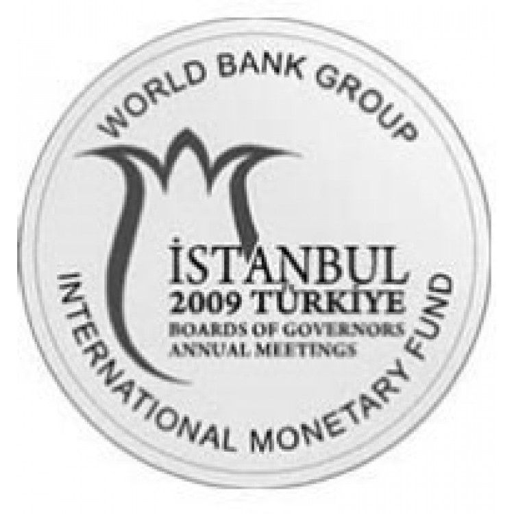 Dünya Bankası Grup Toplantısı Gümüş Hatıra Para Çil Sertifikalı 2009 PDA746 Dünya Bankası Grup Toplantısı Gümüş Hatıra Para Çil Sertifikalı 2009 PDA746