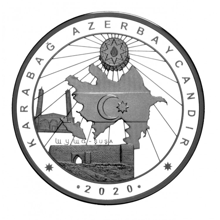 Karabağ Azerbaycandır2 Gümüş Hatıra Para Çil Sertifikalı 20Lira 2020 Türkçe PDA727 Karabağ Azerbaycandır2 Gümüş Hatıra Para Çil Sertifikalı 20Lira 2020 Türkçe PDA727