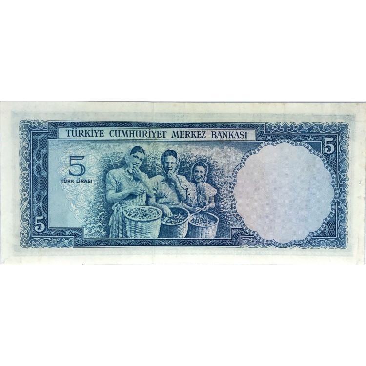 5.Emisyon 3.Tertip 5 Lira Seri:F90-370060 ÇÇT Düzeltme Var