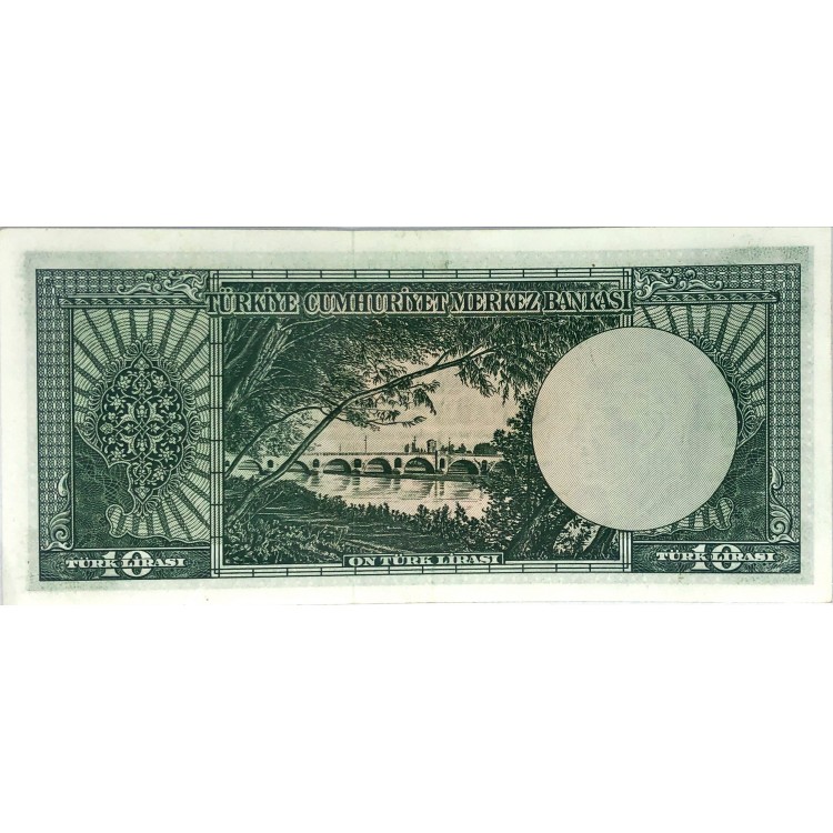 5.Emisyon 6.Tertip 10 Lira Seri:A16-294020 ÇÇT+