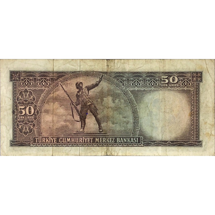 5.Emisyon 7.Tertip 50 Lira Seri:P36-023000 Temiz+