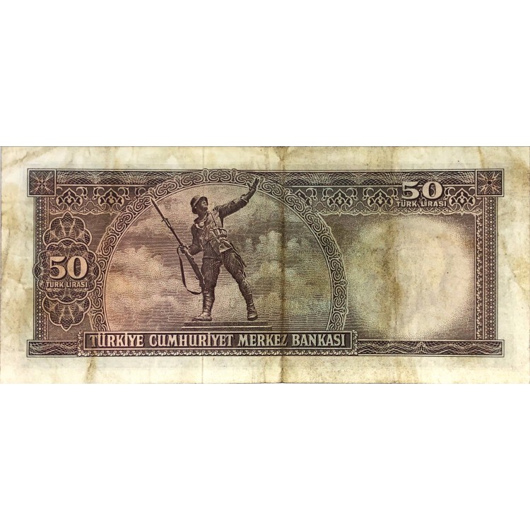 5.Emisyon 7.Tertip 50 Lira Seri:U13-079883 ÇT