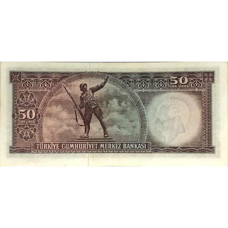 5.Emisyon 7.Tertip 50 Lira Seri:V35-010373 ÇÇT+