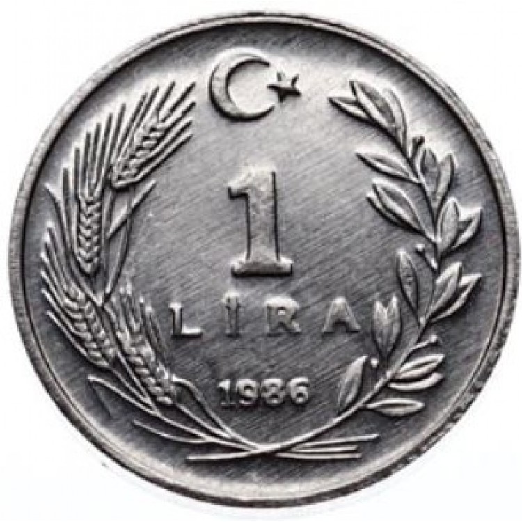 1 Lira 1986 Çil 'PDB8'