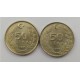 50 Lira 1986 Çil Nikel PDB141 Ay-Yıldız Kenara Uzak-Yakın 2Li Takım