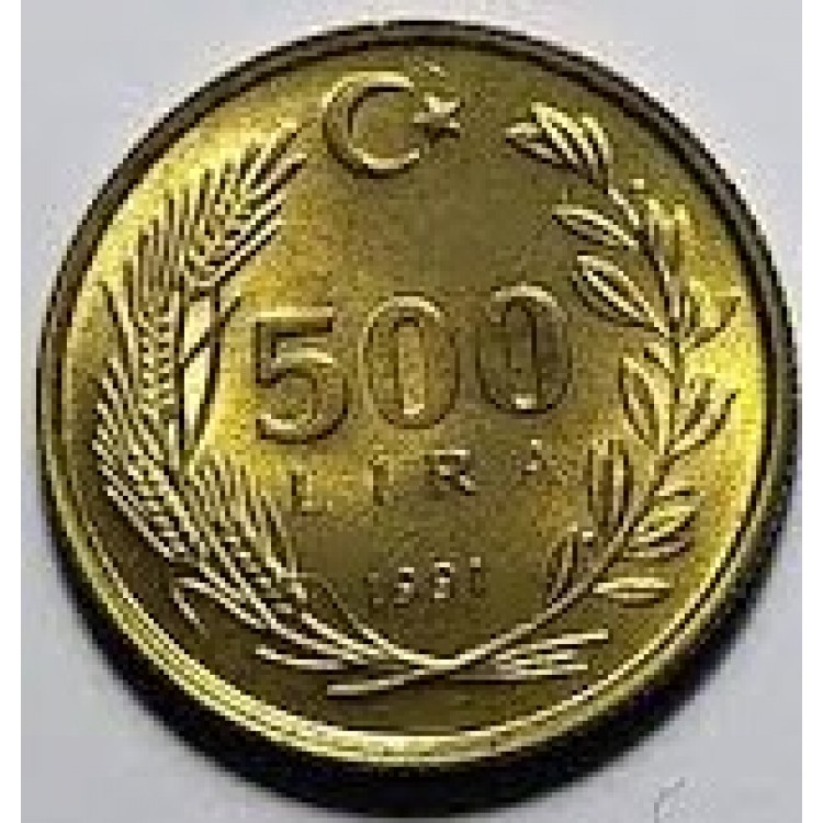 500 Lira 1991 SıkSaç Çil 'PDB76'