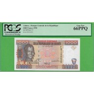 Gine 1000 Frank 1998 PCGS 66PPQ