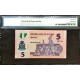 Nijerya 5 Naira Polymer 2013 PMG 63EPQ 'PDB79'