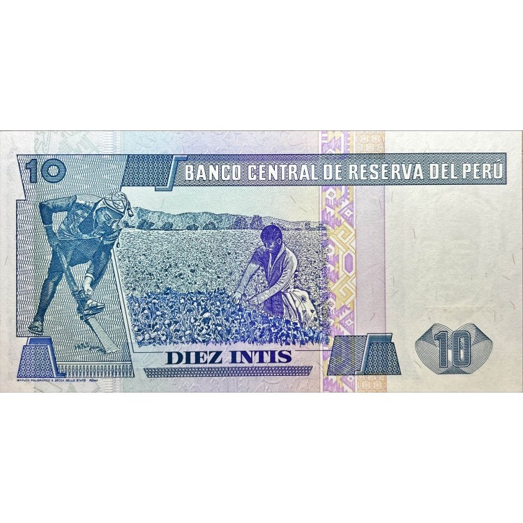 Peru 10 İntis 1987 Çil PDE172