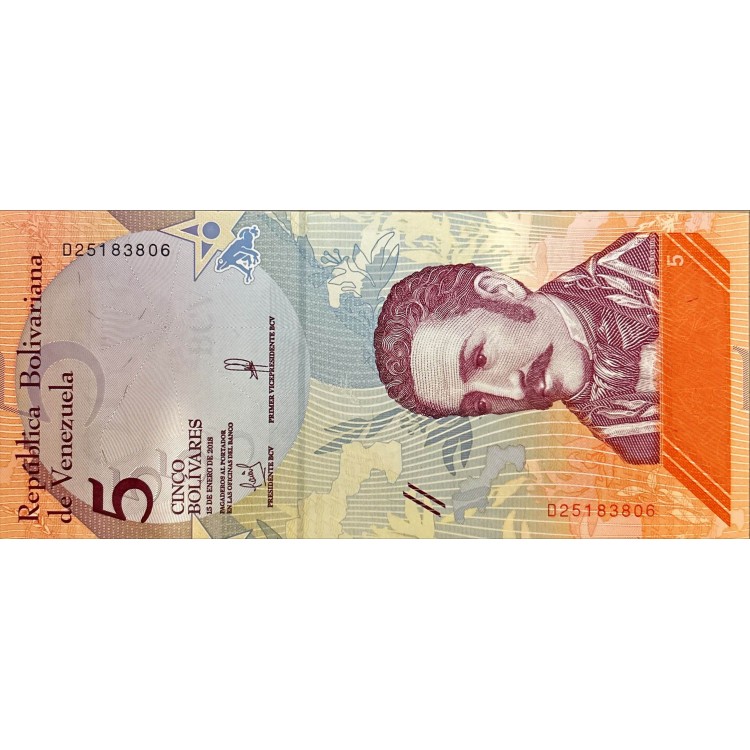 Venezuela 5 Bolivares 2018 Çil PDE164