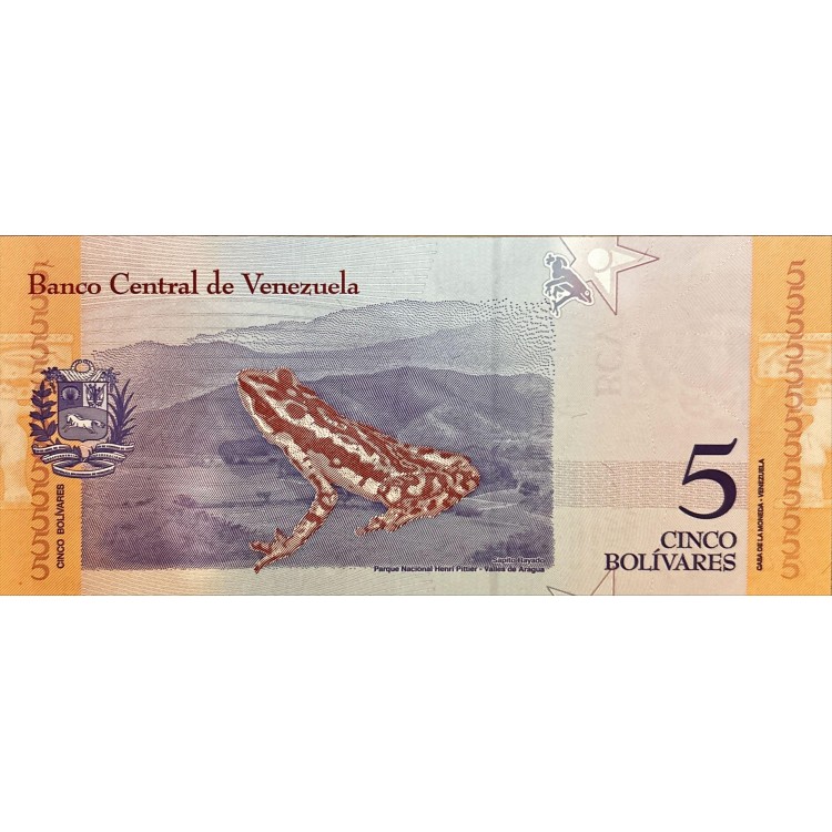Venezuela 5 Bolivares 2018 Çil PDE164
