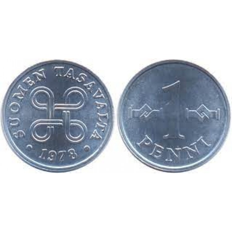 Finlandiya 1 Penny 1978 Orijinal Fişekten Çil PDA16