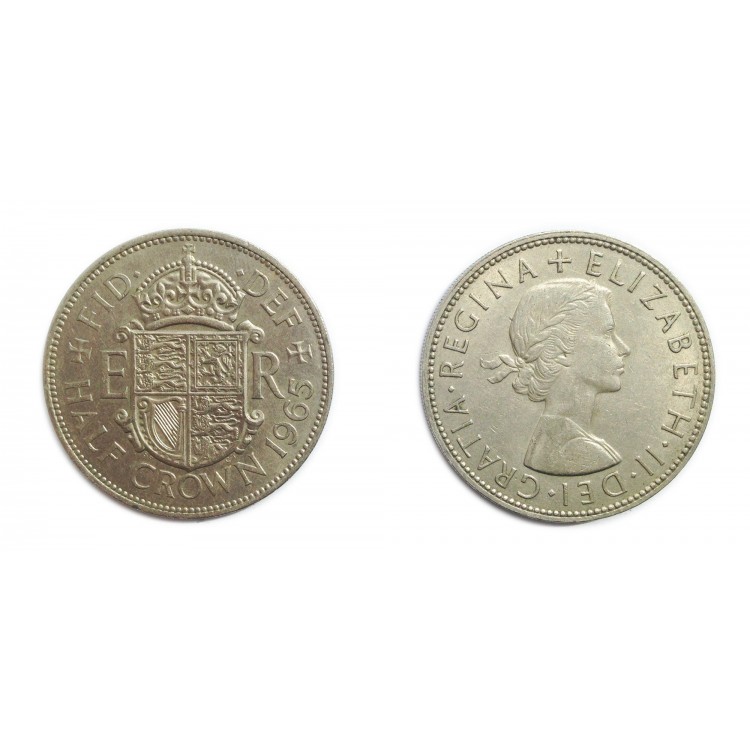 İngiltere (UnitedKingdom) 1/2 Crown 1965 Çil PDA21
