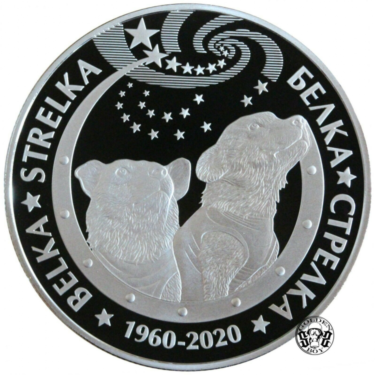 Kazakistan 200 Tenge Belka-Strelka 2020 Hatıra Para Kutulu PDC128