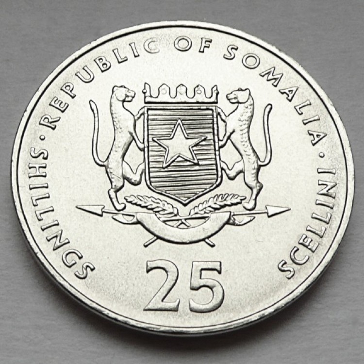 Somalia 25 Shillings 2001 Soccer Hatıra Para Çil PDC184