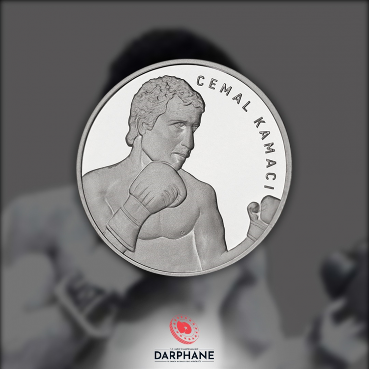 Cemal Kamacı - Türk Spor İnsanları Serisi No:4 Gümüş Hatıra Para Çil Sertifikalı 2024 PDA879