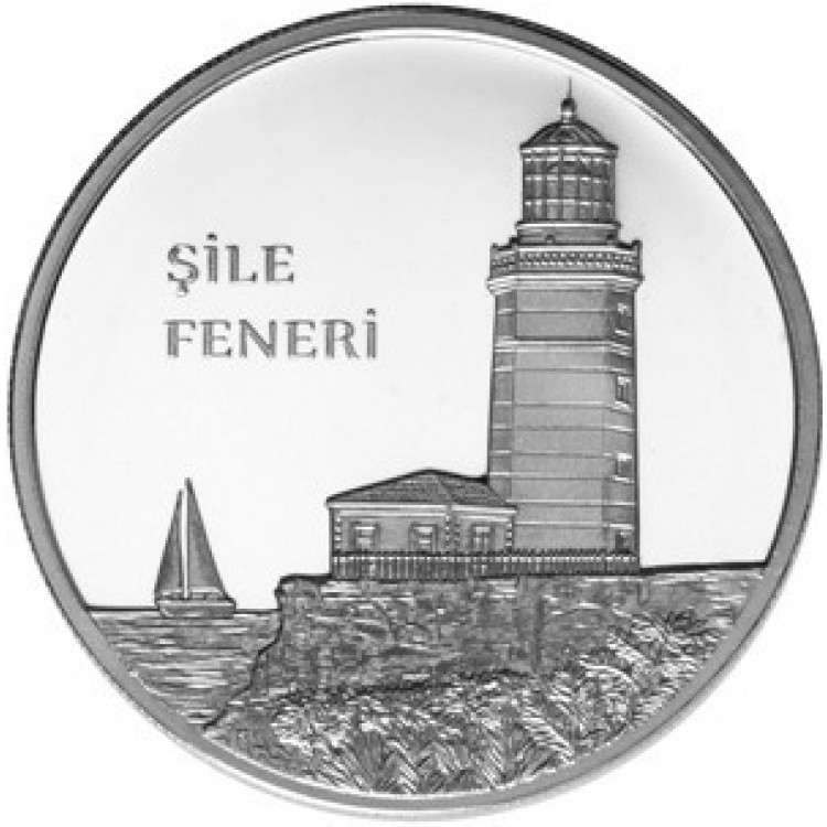 Şile Feneri Gümüş Hatıra Para Çil Sertifikalı 2012Deniz Fenerleri SerisiNo:3