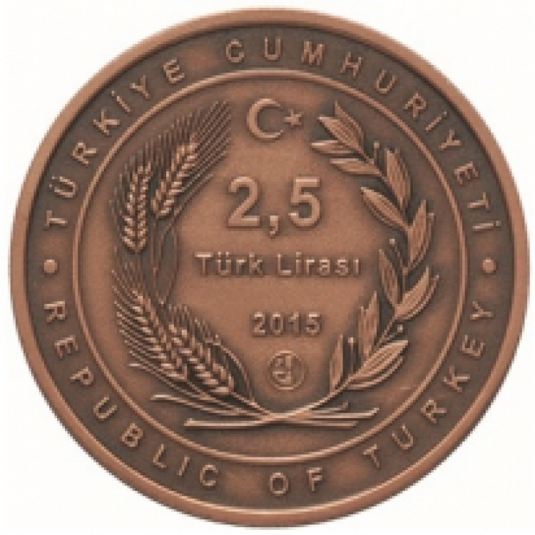Yavuz Muharebe Kruvazörü Bronz Hatıra Para Çil Sertifikalı 2015