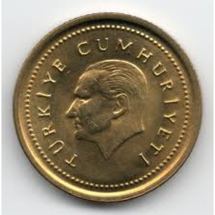 5.000 Lira 1996 Çil Eski Madeni Para Pirinç 