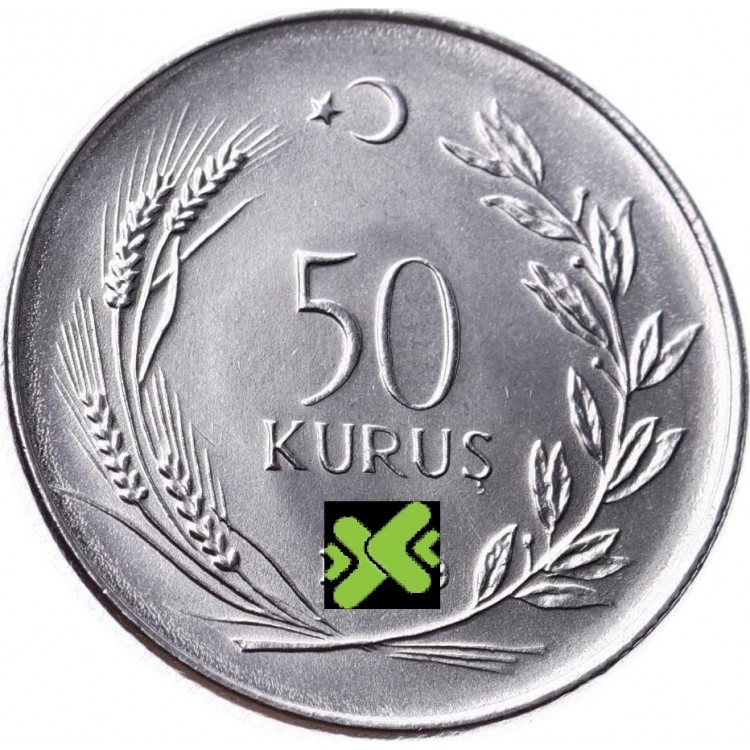 50 Kuruş 1979 Çil Eski Madeni Para Acmonital