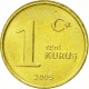 1 Yeni Kuruş 2005 Çil Pirinç