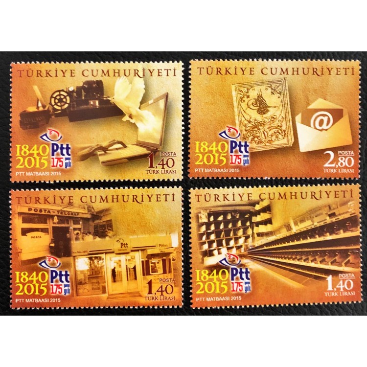 Pul 4599-4600-4601-4602 PTT’nin Kuruluşunun 175.Yılı Takımı 2015 PDC117
